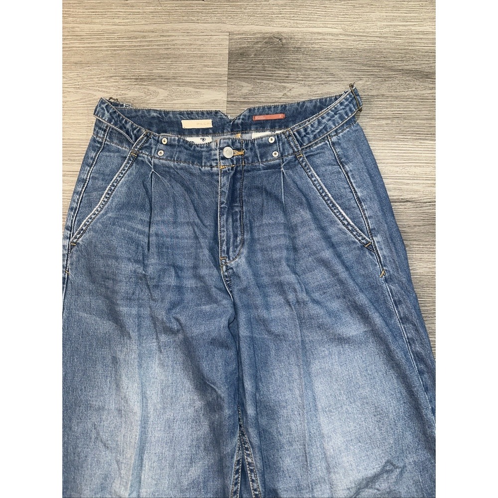 Pilcro Wide Leg Jeans Light Wash‎ High Rise Denim Size 27 - Picture 2 of 9